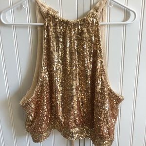 Free people sequin top